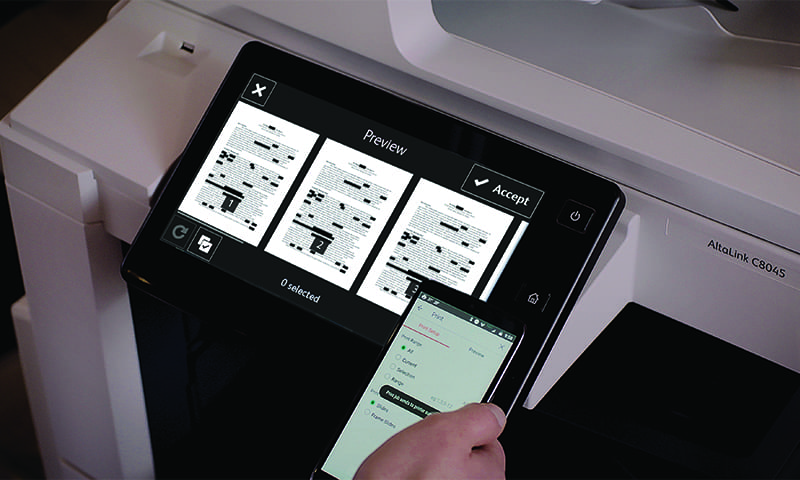 Auto-redaction app preview screen Auto-redaction app preview screen
