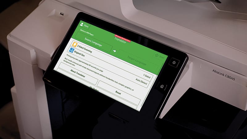 Front panel display printer Front panel display printer