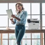 Xerox® B235 Multifunction Printer woman office Xerox® B235 Multifunction Printer woman office