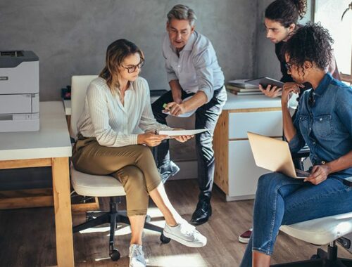 Xerox® VersaLink® B620 Printer in the workplace
